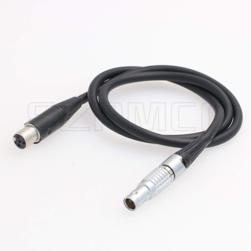 SZRMCC 0B 2 Pin Male to Mini XLR 4 Pin Female Power Cable for ARRI Alexa Camera 12V to TVLogic Monitor (Straight 2Pin Straight Cable) Straight 2Pin Straight Cable