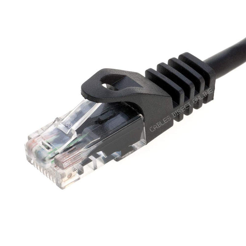 Cables Direct Online Black 50ft Cat6 Ethernet Network Cable RJ45 Internet Modem Patch Cord