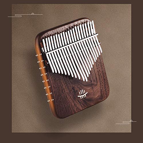 Hluru Kalimba 21 Key | Quality America Dark Walnut Wood Keyboard Thumb Piano | Calimba Musical Instruments | Professional Music Birthday Gifts