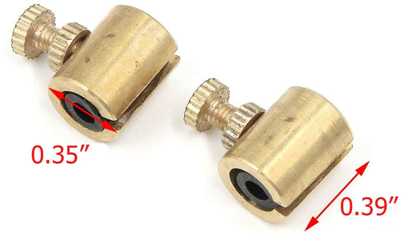 [AUSTRALIA] - Violin Mute 2 Pieces, Wolf Tone Gone Eliminator Mute Suppressor Tube Replacement Accessories for Violins (Gold) Gold 