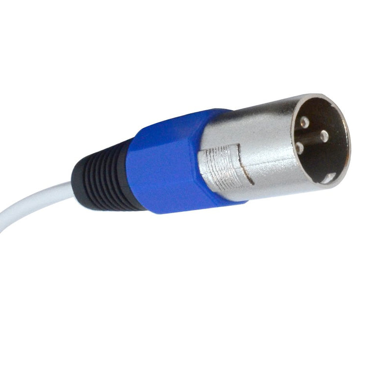 [AUSTRALIA] - Seismic Audio - SASN4B - 4 Channel 2 Foot XLR Snake Cable with Blue Cable Shell - Balanced Shielded Audio Frequency Control Patch Cable Snake 2' 