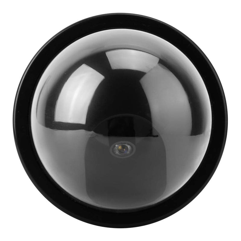 Dummy Dome Camera, Simulation Camera CCTV Dummy Fake Security Camera with Flashing Led Light (4pcs) (Black)