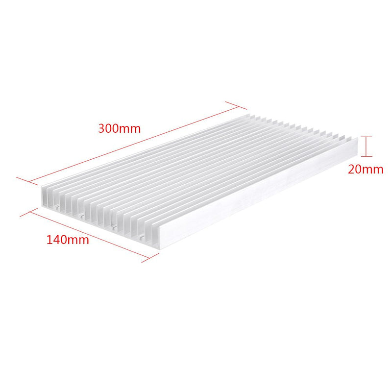 LED Aluminum Heatsink Heat Sink Heat Module Cooling Cooler Light Heat Sink for High Power Led Light 300 × 140 × 20MM