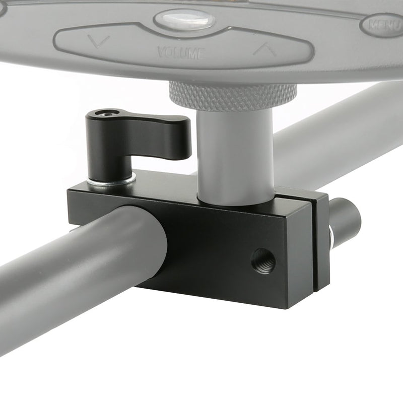 NICEYRIG 90 Degree 15mm Rod Clamp with Adjustable Screws for Camera Support System Shoulder Rig Tripod System, Pack of 2