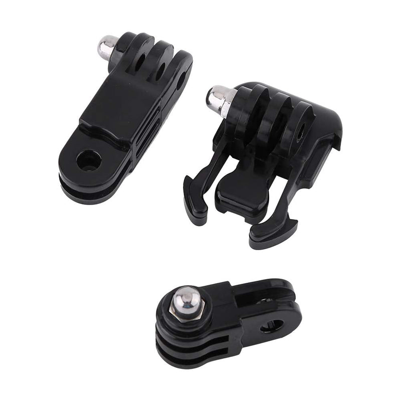 V BESTLIFE 7pcs/Set Adjustable Helmet Mount Kit Compatible with GoPro Hero Hero 3/2/1 Yi, Helmet Front and Side Mount and Adhesive, PC + Stainless Steel