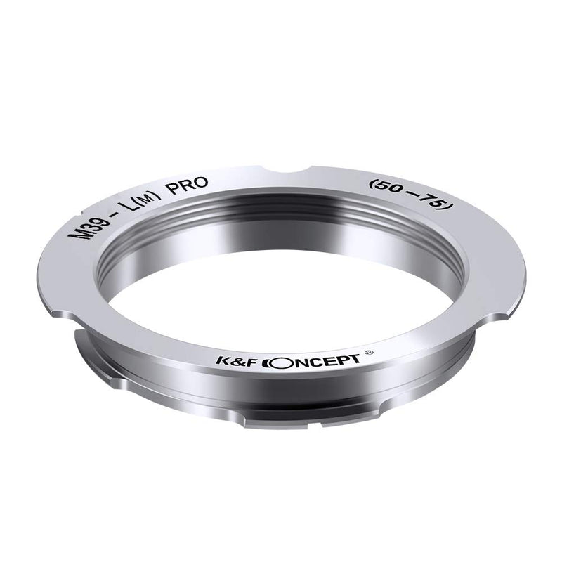 K&F Concept Lens Mount Adapter for Leica 52mm/75mm M39 Mount Lens to Leica DSLR Camera Body with Reflective Paint