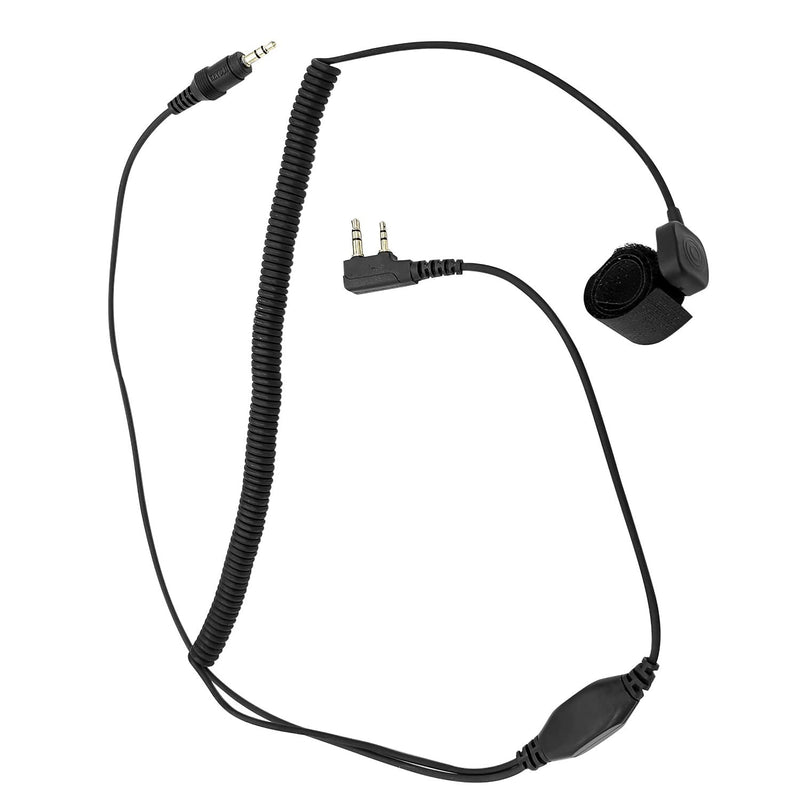 RATAOK Helmet Earpiece Kit Motorcycle Helmet Headset for Baofeng Kenwood WOUXUN Linton PUXING Walkie Talkie Radio (2 Pin)