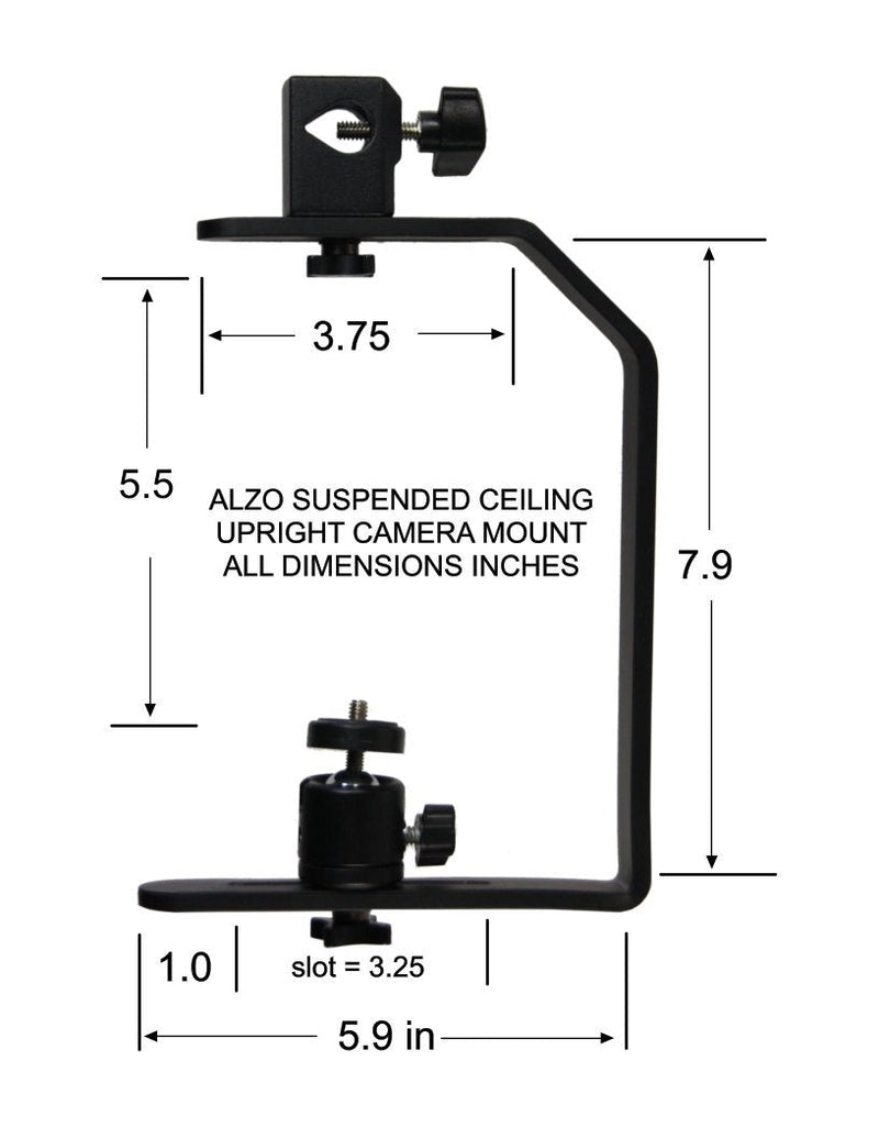 [AUSTRALIA] - ALZO Suspended Drop Ceiling Upright Camera Mount 