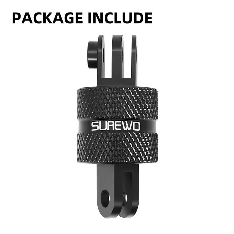 Aluminum 360 Degree Rotation Camera Mount, Metal Bracket Adapter Compatible with GoPro Hero 10/9/8/7/(2018)/6/5 Black, DJI, Sony, Xiaomi yi and Other Action Cameras Two-legged Adapter Mount