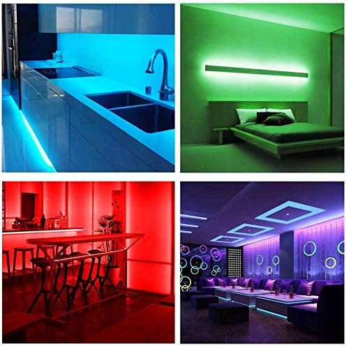[AUSTRALIA] - Daufri Led Strip Lights TIK Tok Lights 32.8FT/10M 300Leds SMD 5050 RGB Waterproof Color Changing with 44Keys IR Remote Controller and 12V Power Supply for Bedroom Kitchen Home and Party 