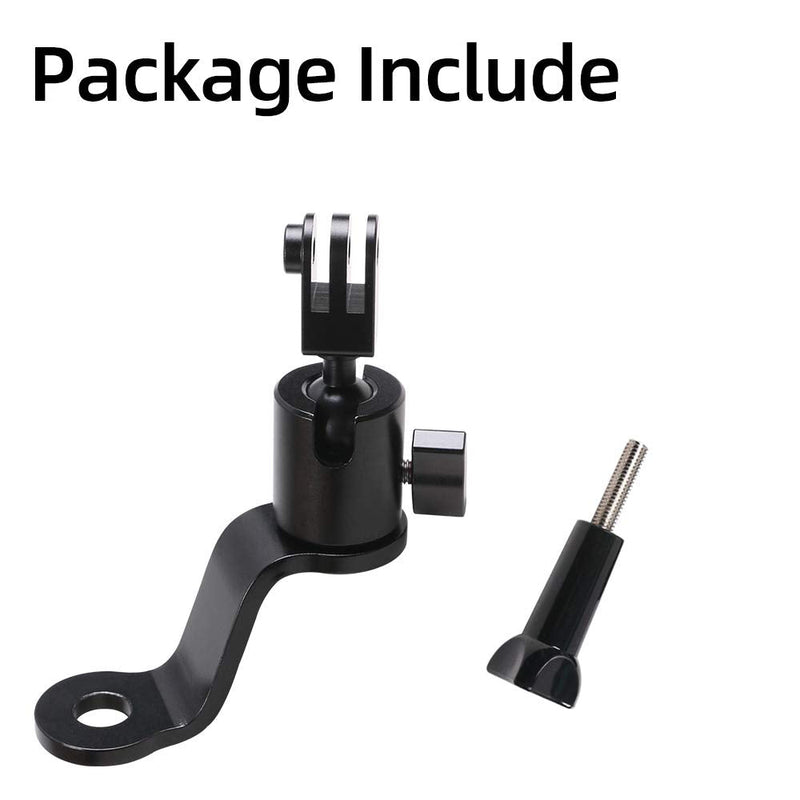 [AUSTRALIA] - Aluminum Motorcycle Rearview Mirror Mount Holder Motorcycle Fixed Holder Mount for Gopro Hero 10 Black,Hero 9/8/7/6/5 Black,DJI Osmo Action Cameras - Perfect Motorcycle Sports Camera Holder Bracket 