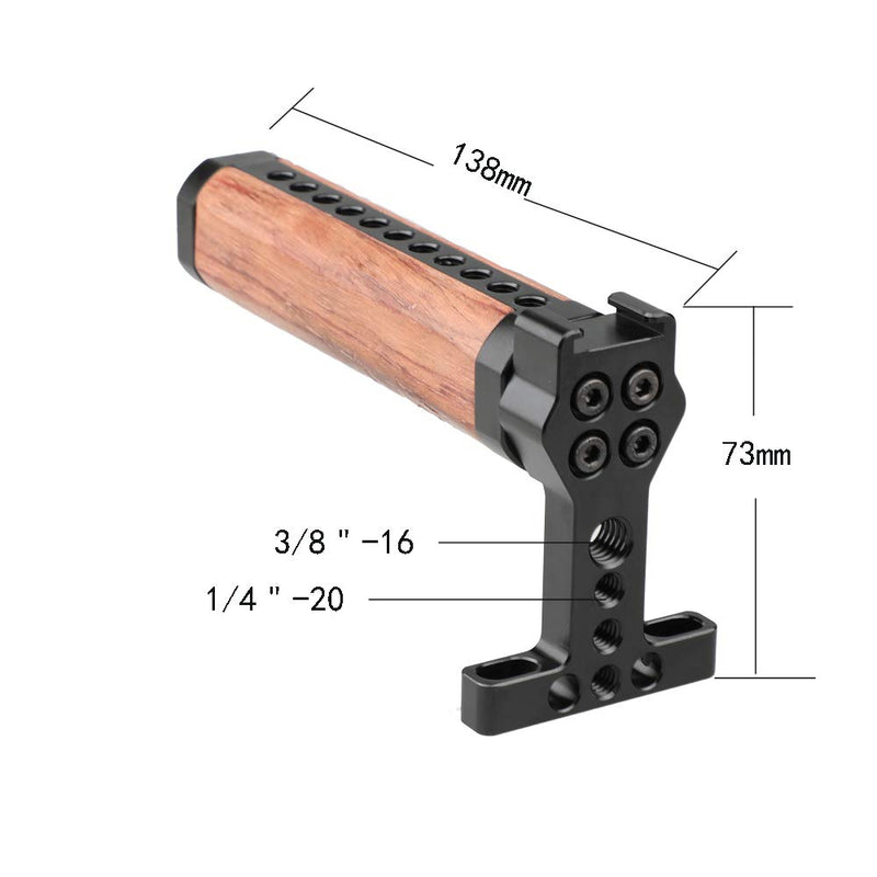 CAMVATE Brazilian Wooden Top Handle Grip for Camera Cage