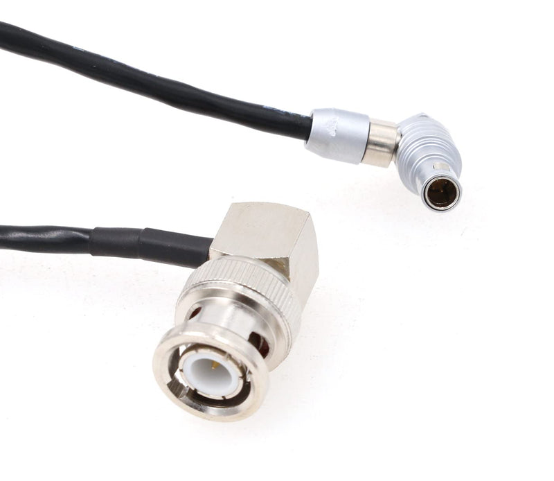 ZBLZGP Time Code Adapter Cable for Red Epic Scarlet Right Angle BNC Male to Right Angle 00B 4 Pin Male Nor1438 Cable elbow 4 pin