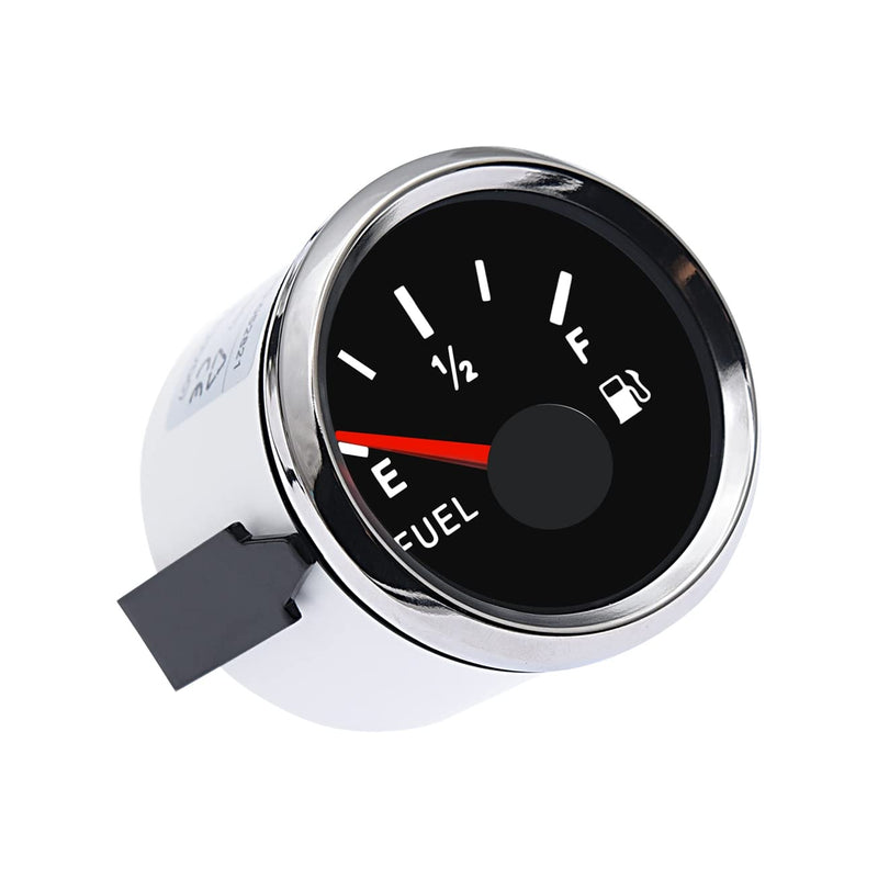 KAOLALI 240~33ohm Marine Fuel Sending Unit 250mm Stainless Steel Fuel Gas Tank Sender + Electric Fuel Level Gauge 52mm Fuel Meter
