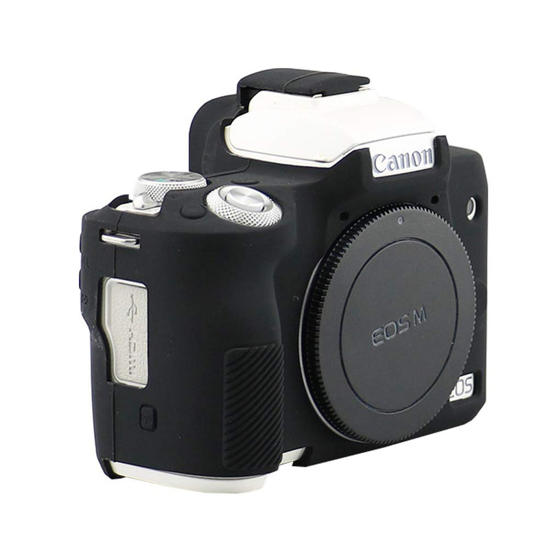 Easy Hood Case for Canon EOS M50 and M50 II Digital Camera, Anti-Scratch Soft Silicone Housing Protective Cover Protector Skin (Black) Black