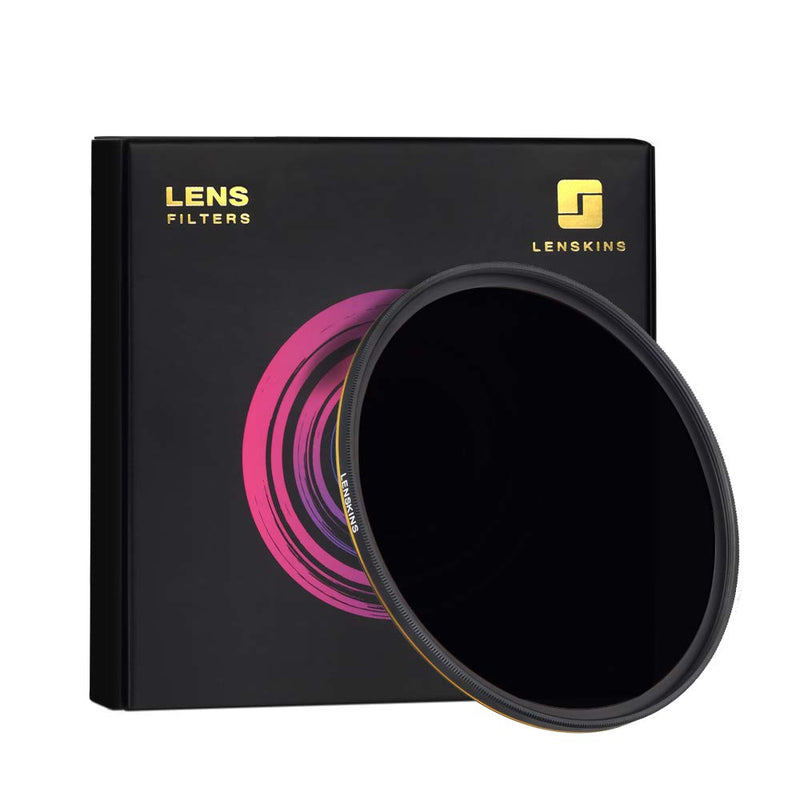 LENSKINS 72mm ND 1000 Filter, 10 Stop Neutral Density Filter for Camera Lenses, 16-Layer Multi-Resistant Coated, German Optics Glass, Weather-Seal ND Filter with Lens Cloth
