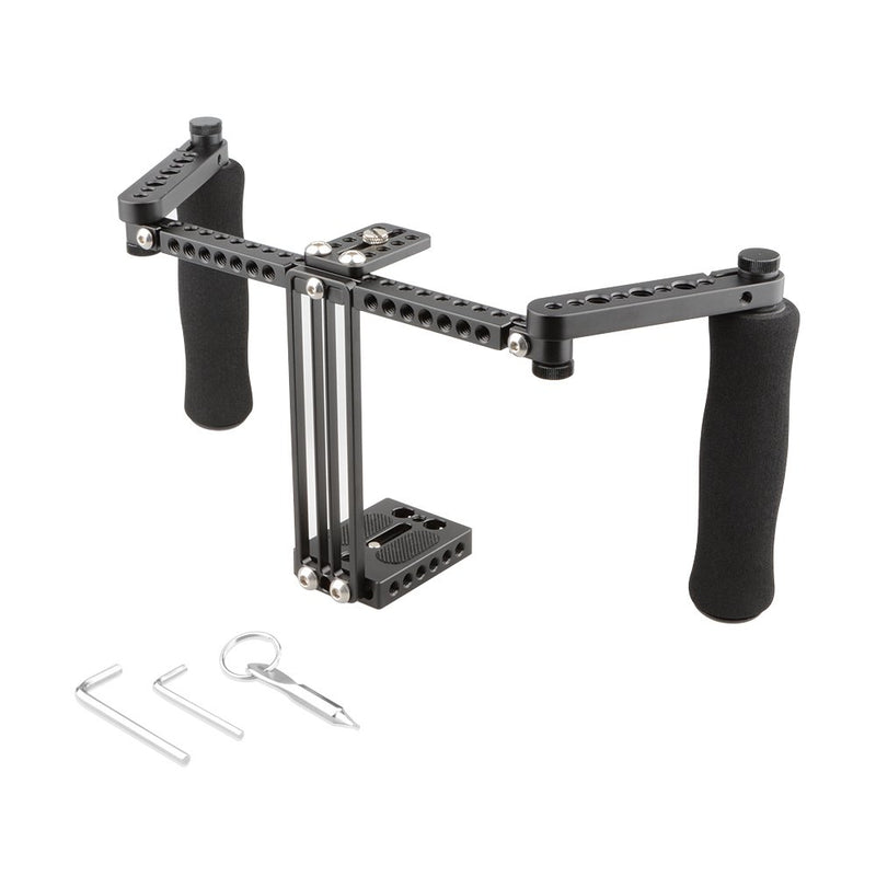 CAMVATE Monitor Cage with Adjustable Handles for 5 inch and 7 inch LCD Monitors