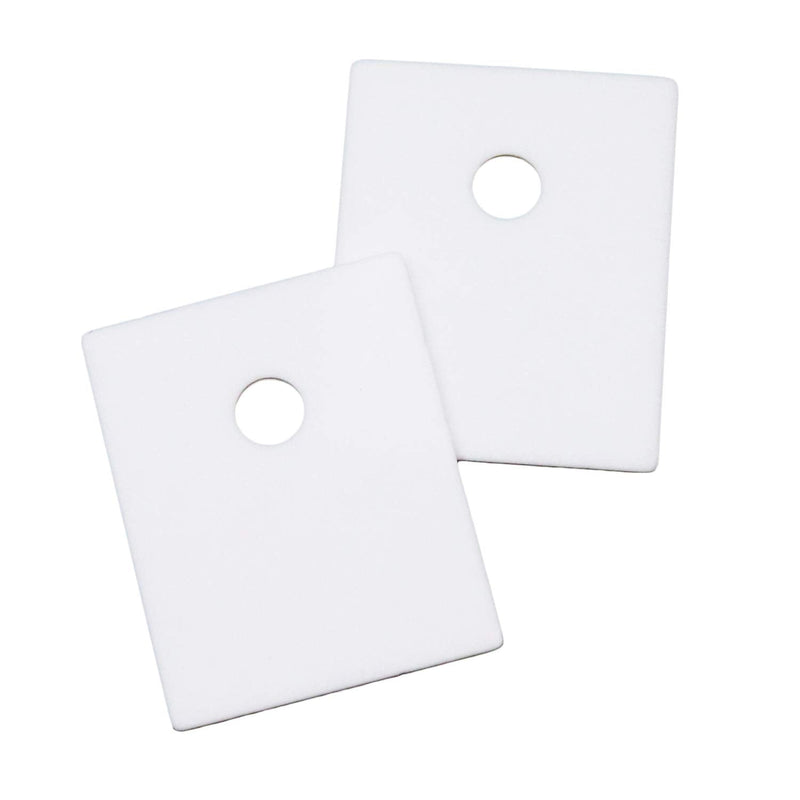 [AUSTRALIA] - Xiaoyztan 100 Pcs TO-3P Alumina Ceramic Insulator Pads, Power Devices Heatsink Insulation Pad for MOS Transistor IGBT Transistor Heat Sink, 20 x 25 mm 