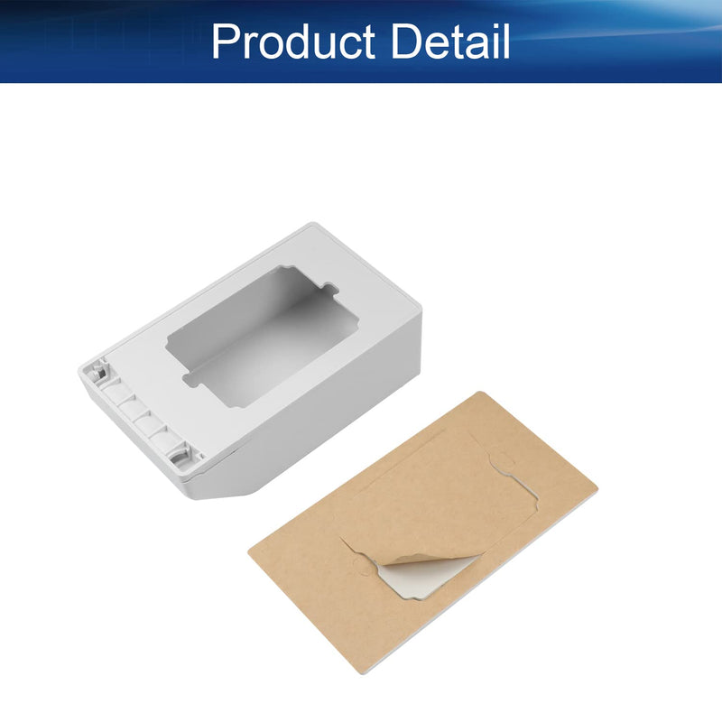 Heyiarbeit Weatherproof Cover Plug in Use Outlet Receptacle Protector 5.59"x3.27"x1.89"(LxWxH) for Retrofit Siding Construction 120 Type White 1Pcs White 124mm 1PCS
