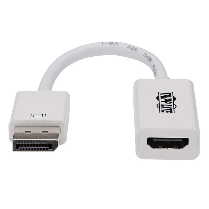 [AUSTRALIA] - Tripp Lite DisplayPort 1.2 to HDMI 2.0 Active Video Adapter Converter M/F UHD 4K x 2K @ 60Hz 6 in. 6" (P136-06N-H2V2) DP 1.2 to HDMI Active (4K) White 