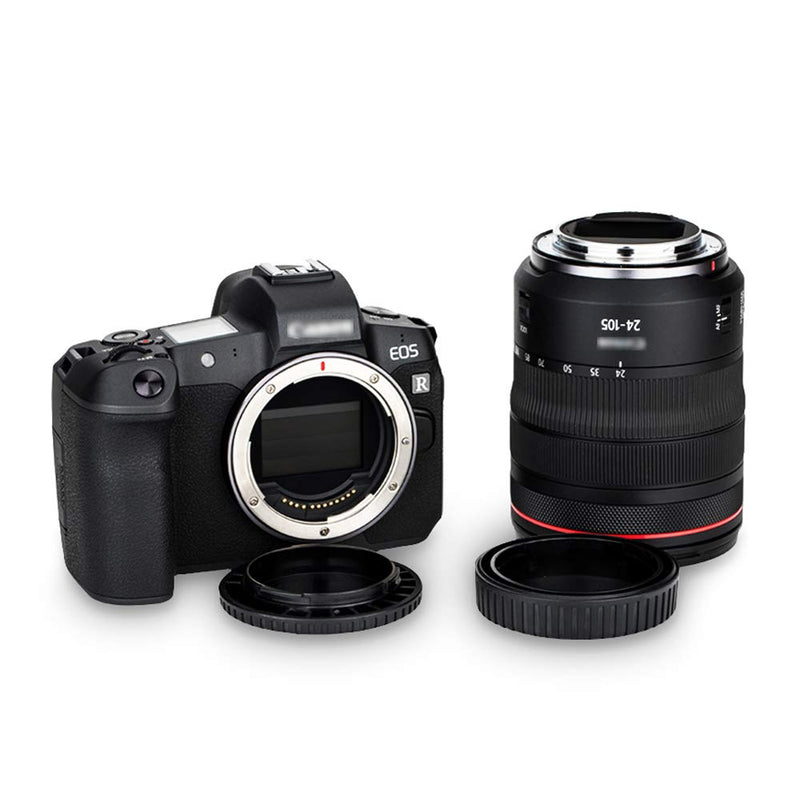 Rear Lens Cap & Body Cap Cover Fit for Canon RF Mount for Canon EOS R RP Replace RF Rear Lens Cap & R-F-5 Body Cap -5 packs 5 Packs