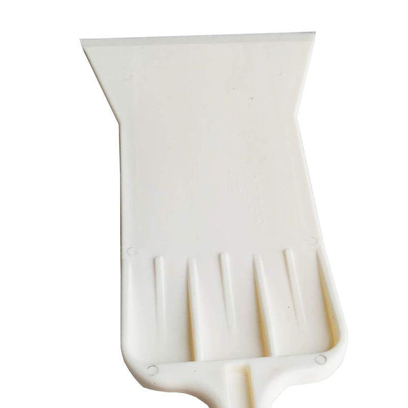 Auto Bulldozer Squeegee for Vehicle Rear Front Windshield Foil Film Wrapping Tools Car Window Snow Ice Scrubber Tint Tools (Flat Edge) White