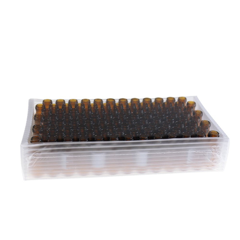 Autosampler Vial, 2ml HPLC Vial, Amber Chromatography Lab Vial, Sample Vial with Writing Area, 9-425 Screw-Thread Vial, Pack of 100 by ALWSCI Amber glass