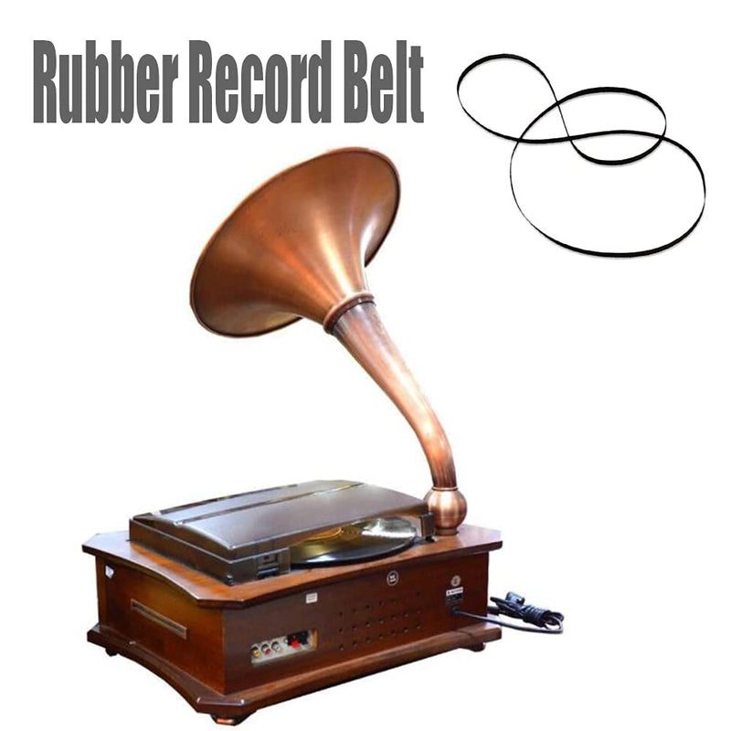 Rubber Record Belt Phonograph Replacement Belt Turntable belt for Gramophone, Radio, Recorder