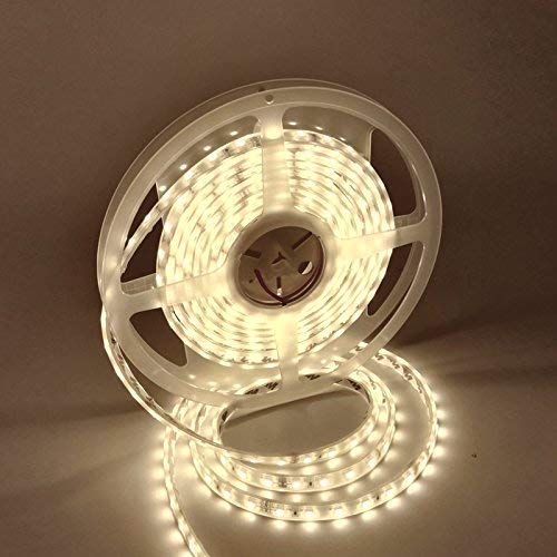 [AUSTRALIA] - LEDMY Flexible Led Strip Lights UL(E477884) DC 24V 72W SMD5050 300LEDs Led Tape Light Daylight White 4000K 5Meter/ 16.4Feet Using for Gardens, Homes, Kitchen, Car and Bar (Warm White, 16.4Ft IP68) Warm White 