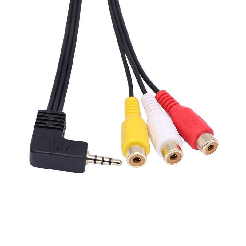 3.5 mm to RCA AV Camcorder Video Cable,3.5mm Male to 3RCA Female Plug Stereo Audio Video AUX Cable for Smartphones,MP3, Tablets,Speakers,Home Theater (3.5 Male to 3RCA Female 0.15m)… 3.5 Male to 3RCA Female 0.15m