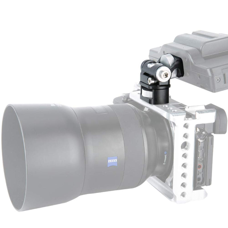 NICEYRIG DSLR Monitor Mount for ARRI Standard 3/8'' Hole, Tilt and Swivel Holder for Camera Cage Rig, Stabilizers- 339