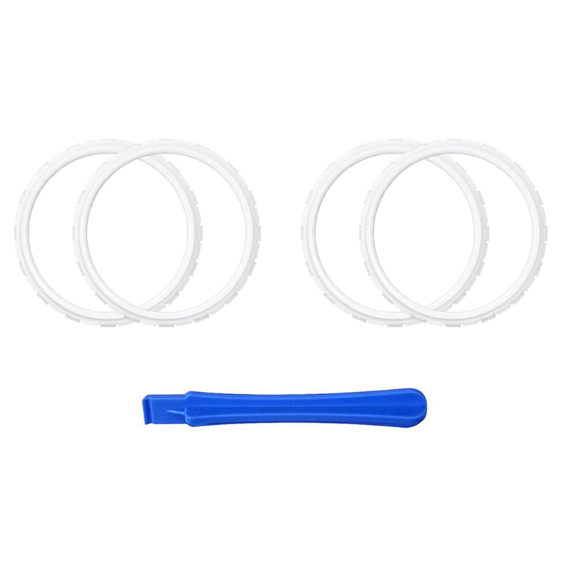 eXtremeRate White Replacement Accessories for PS5 Controller, Accent Rings for Playstation 5 Controller - Controller NOT Included