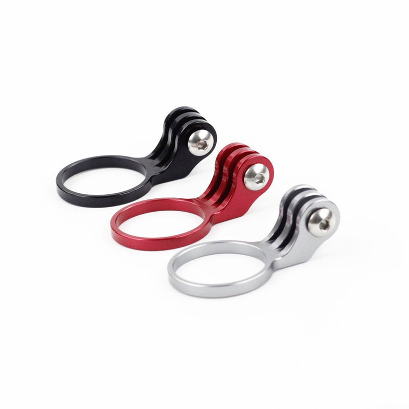 Silverock Bike Camera Stem Mount Light Holder 1-1/8 28.6mm for GoPro Camera Flashlight black