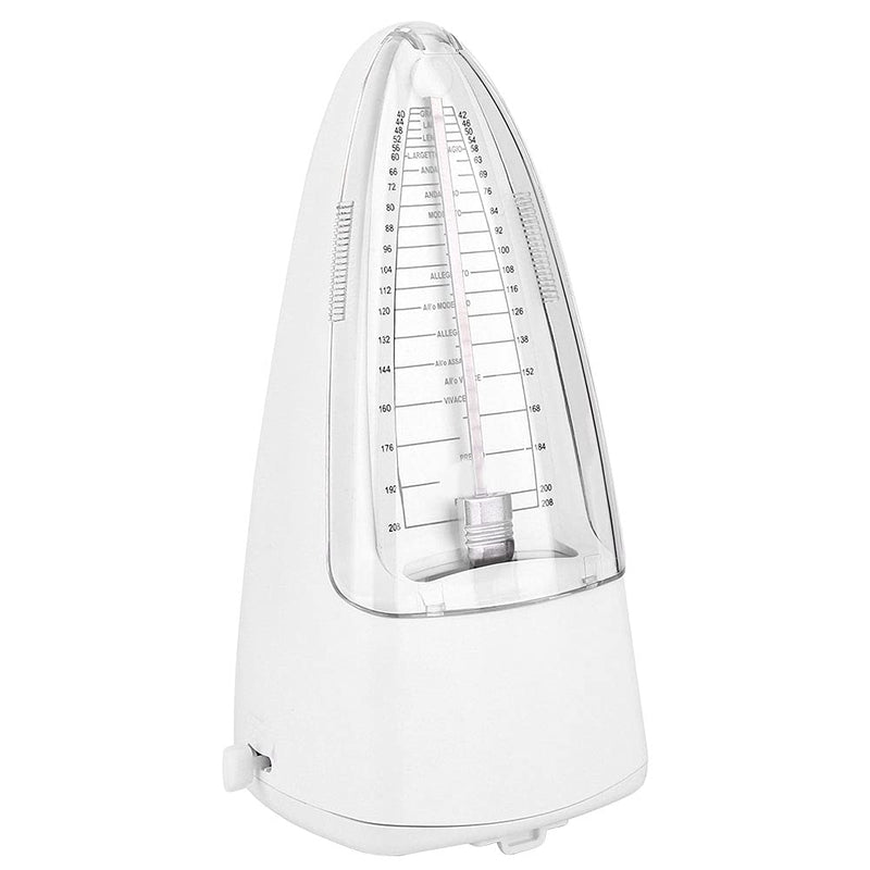 [AUSTRALIA] - Dilwe Metronome, Mechanical Metronome Guitar Piano Drum Instrument Bullet Type Metronome Musical Accessory White 