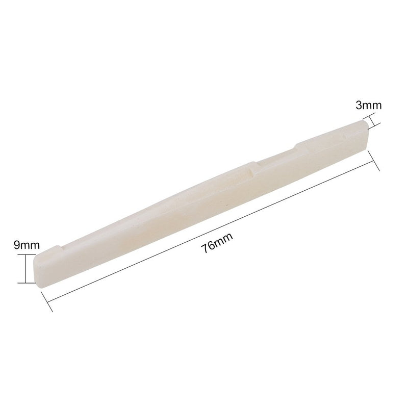 WANDIC 2PCS 6 String Folk Acoustic Guitar Buffalo Bone Bridge Saddle for Taylor Martin Guitar Parts 2 PCS Type 5