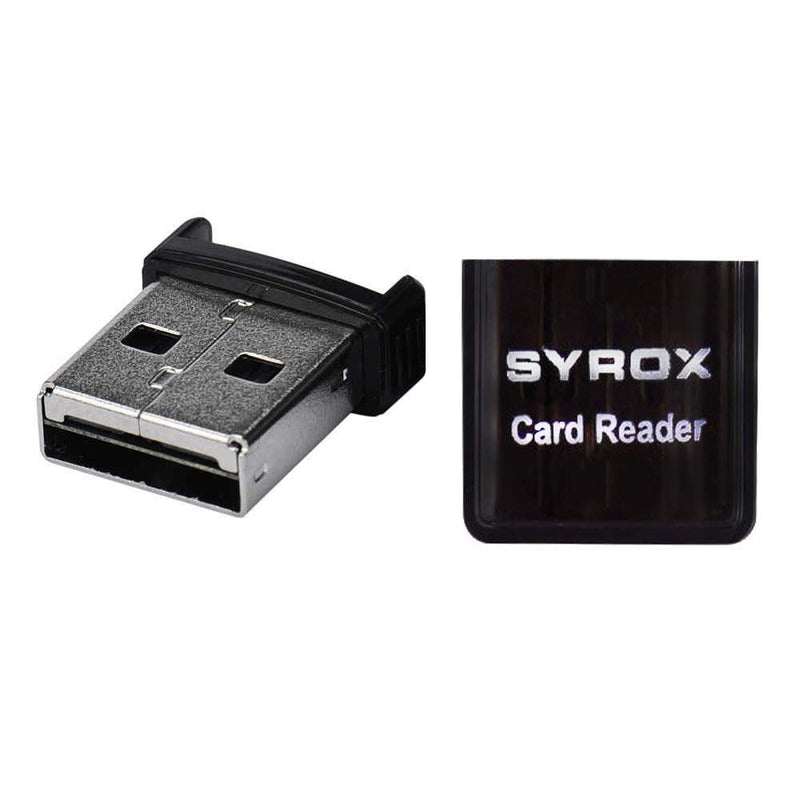 syrox Micro sd Mini Card Reader Data Transfer Fast and Convenient, Easy to Carry, Plug and Play (Black) black