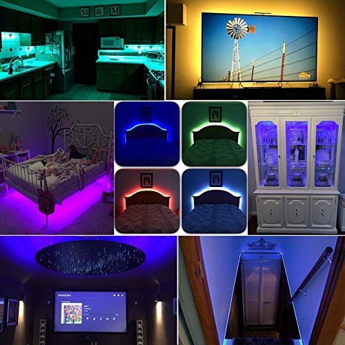 WS2812B LED Strip Individual Addressable Light SMD5050 RGB Strip 3.2FT 144Pixels/m 144Pixels Black PCB Full Color LED Pixel Strip Non-Waterproof DC5V 3.2FT 144LEDS Non-Waterproof