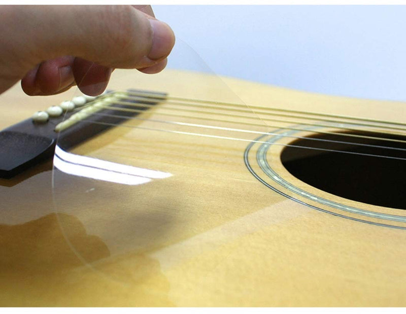 [Healingshield] Premium Acoustic Guitar Pickguard Basic Type Clear Glossy