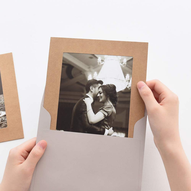 Monolike Standing Paper Photo Frame 5x7 Kraft 10p 5x7Inch Size