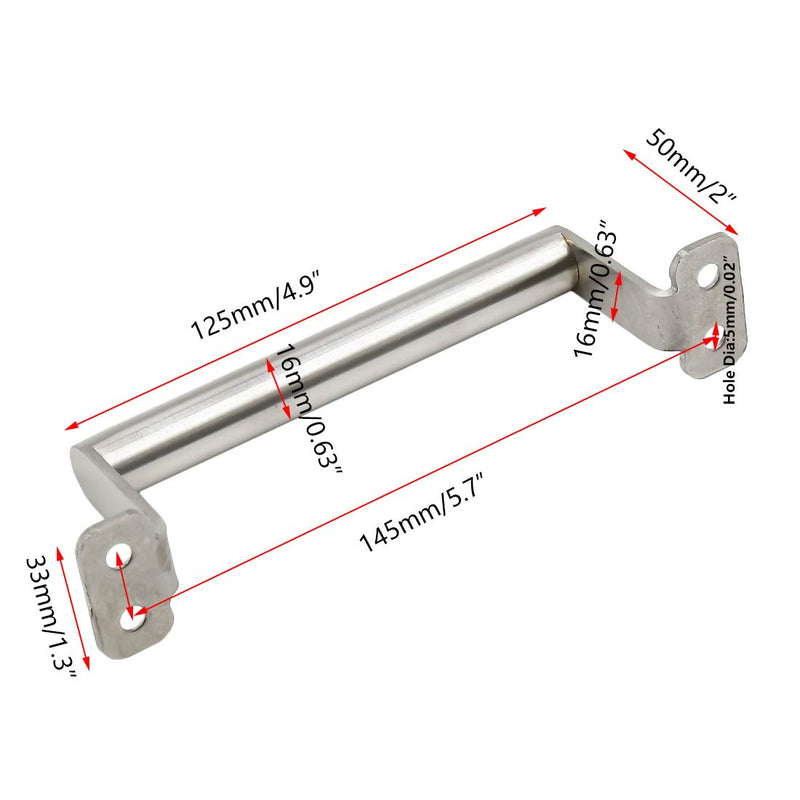 Rannb Door Pull Handle for Barn, Closet, Bathroom, Drawer, Kitchen - Pack of 2 Small