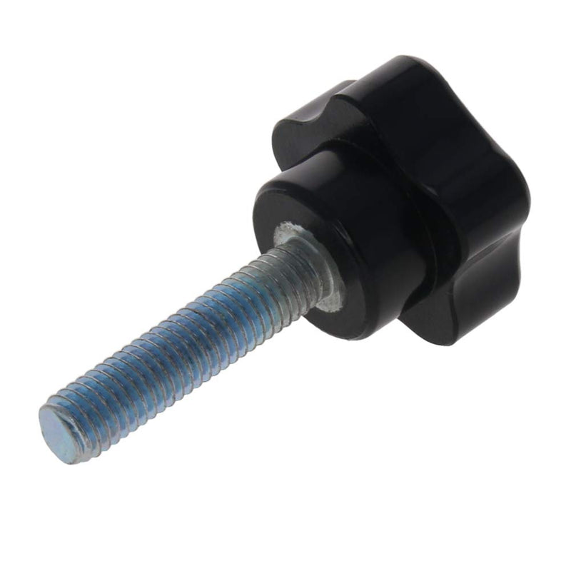 Othmro Black 8mm(M8) x 32mm Thread Replacement Star Hand Knob Tightening Screws 5Pcs