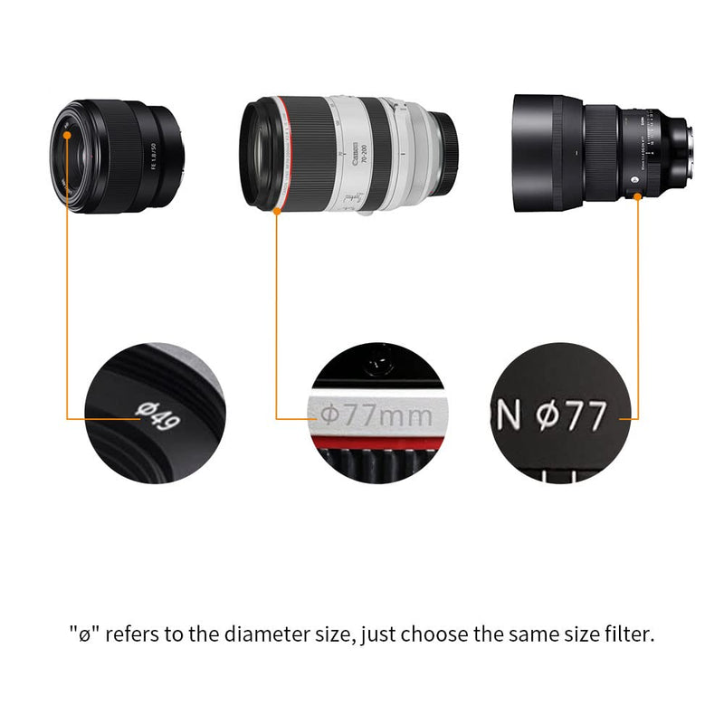 K&F Concept 55mm Circular Polarizers Filter & MC UV Protection Filter Kit (2 pcs) with Up & Down Lens Cap, 28 Multi-Layer Coatings HD CPL/UV Filter Set for Camera Lens (Nano-X Series)