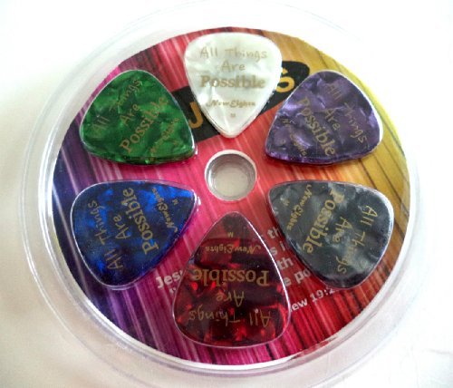 Christian i Pick Jesus Guitar Picks (12 Pack) Celluloid Medium - Best Gifts and Cool Presents for Guitarists, Worship Team, Pastors, Birthdays, Thanksgiving, Christmas, Baptism