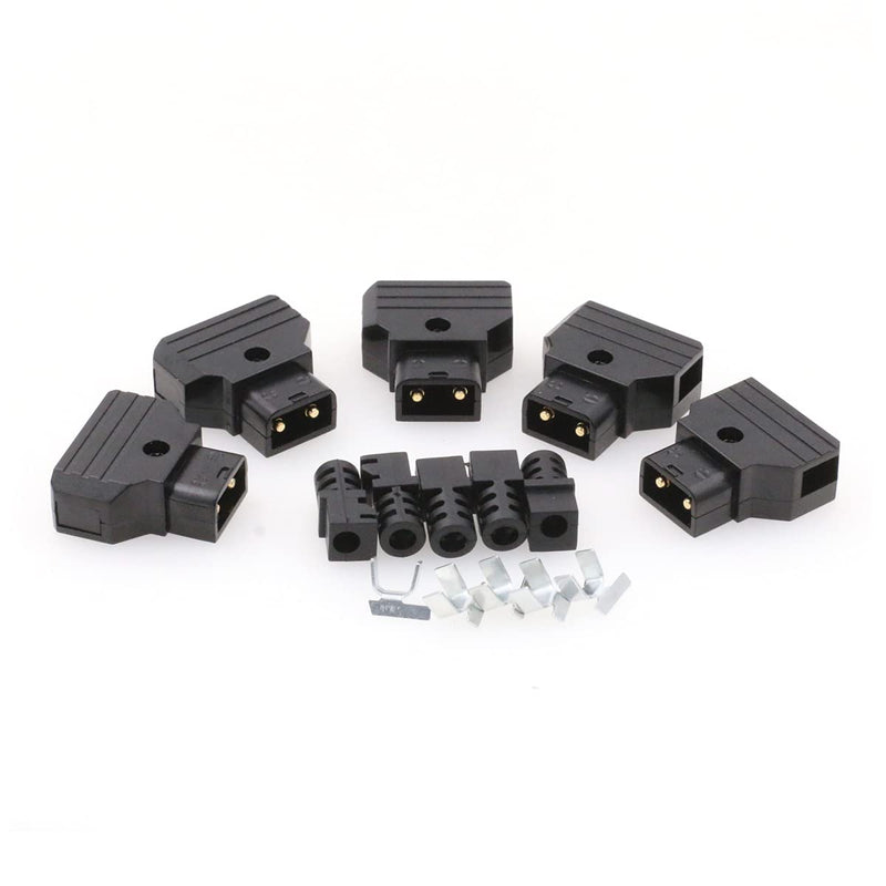 SZRMCC Anton-Bauer IDX V-Mount Gold Mount Battery D-tap P-tap Male PowerTap Plug Connector Kit for ARRI RED Camcorder DSLR Camera Power Cable DIY (5Pcs) 5Pcs Dtap Male Plug