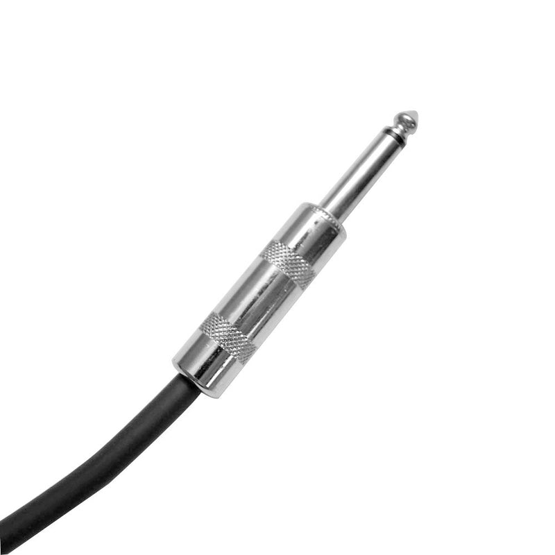 [AUSTRALIA] - Seismic Audio SAGC20R-Black Black 20-Feet Right Angle to Straight Guitar Cable 