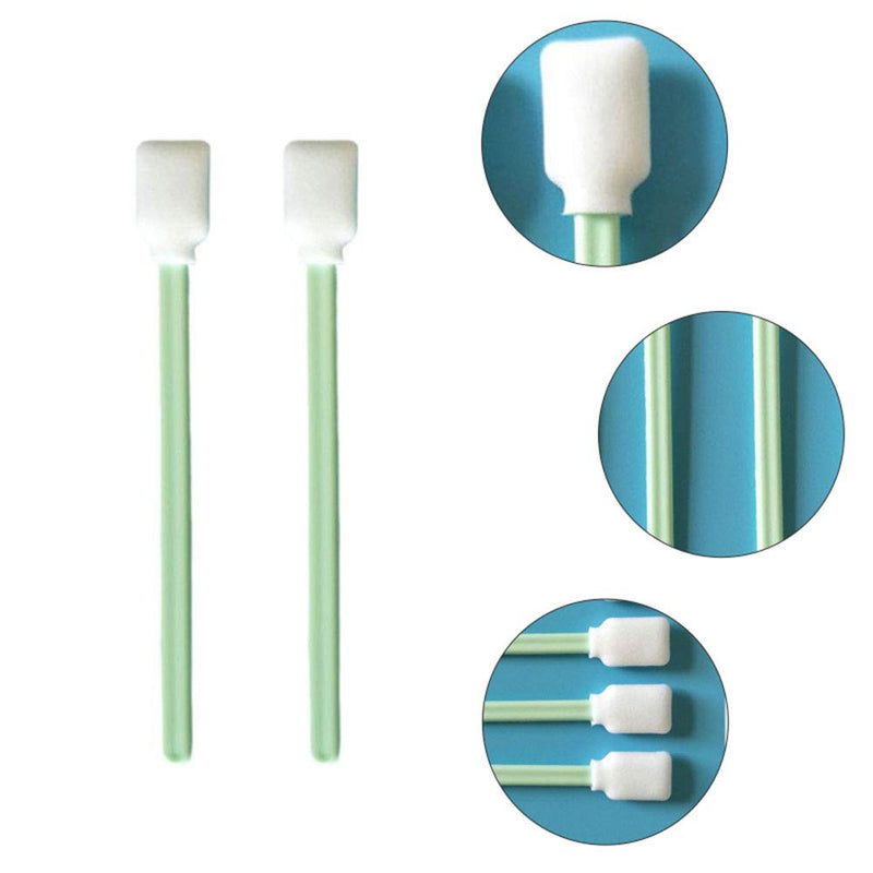 DTTRA 50PCS 5 Inch Foam Tip Cleaning Swabs Sponge Stick for Inkjet Print Head Optical Lens Gun Cleaning Solvent