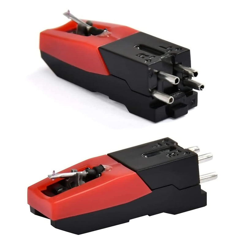 Lahviuu 2 Pieces Record Player Needle with 1 Cartridge,Turntable Needles Record Player Stylus Technics Turntable,for Vinyl Record Player Phonograph