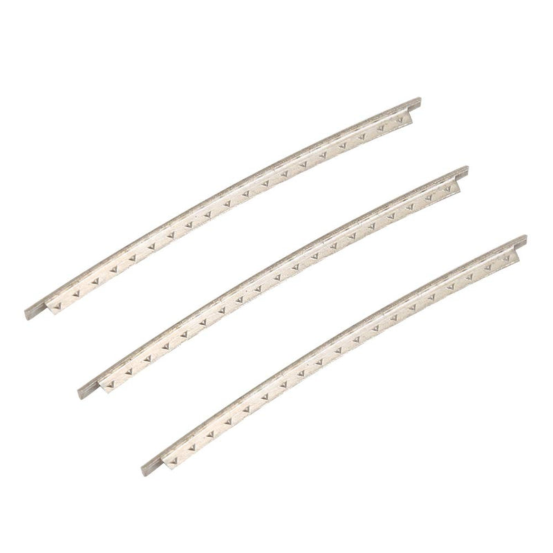 Bnineteenteam Fret Wire, 24pcs Guitar White Copper Fret Wires Fretwire Set for Electric Guitars