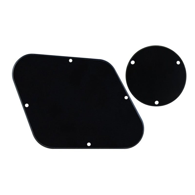 FLEOR 1Ply Black Pickguard Back Plate Screws Set & Switch Ring & Truss Rod Cover Plate & Black Bracket Fit Gibson Les Paul Pickguard Replacement