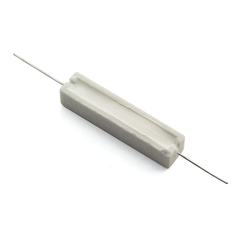 Tegg 10PCS Cement Resistors 10W Horizontal 10 ohm 5% Ceramic Wirewound Resistors 10W 10ohm